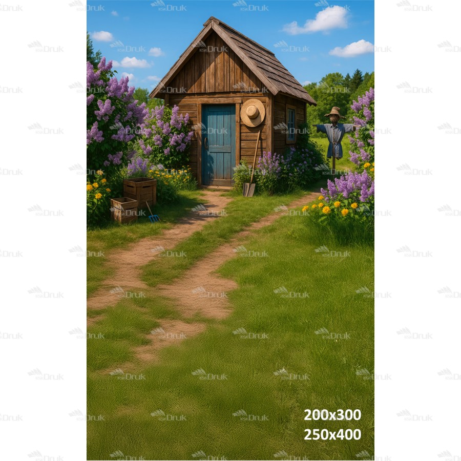 Tło fotograficzne Domek 3623